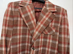 New Men’s Pioneer Wear Red Plaid Suit Jacket 44 #554 LL-608