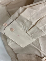 New Wayne Scott Tan Long Sleeve Button Up English Shirt Large X-77