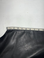 NOS Black Leather Show Chaps Adjustable Waist 45” Small N-37