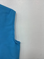 New Women’s Lady DJ Blue Sleeveless Half Zip Size 32 TT-88