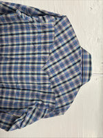 Me end Champion Westerns Purple Plaid Long Sleeve Pearl Snap 14.5 Small R-35