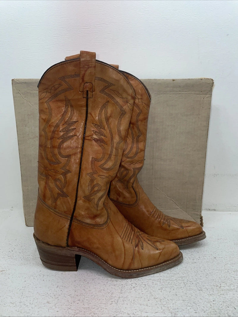 New Men’s Brown Texas Imperial Cowboy Boots. M 134 7.5 7 1/2 D. 1-83