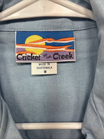 New Men’s Cricket Creek Blue Long Sleeve Button Up Medium MM-98