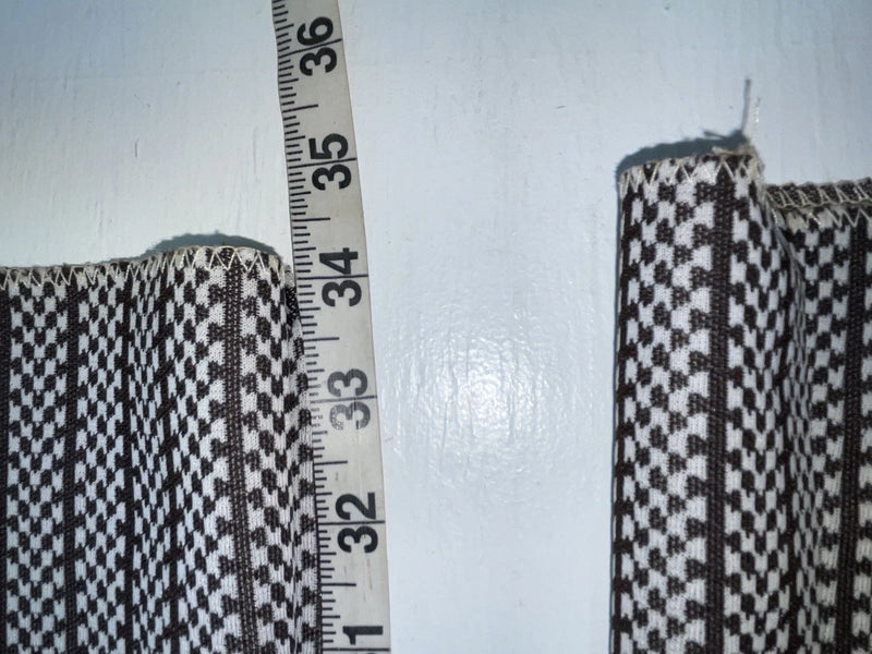 New Vintage Black And White Checkered Panhandle Slim Polyester Pants #8042 SS-71