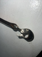 New Leather Circle Y Breast Collar With Bronze Metal Plate. 4264-1009 S-45