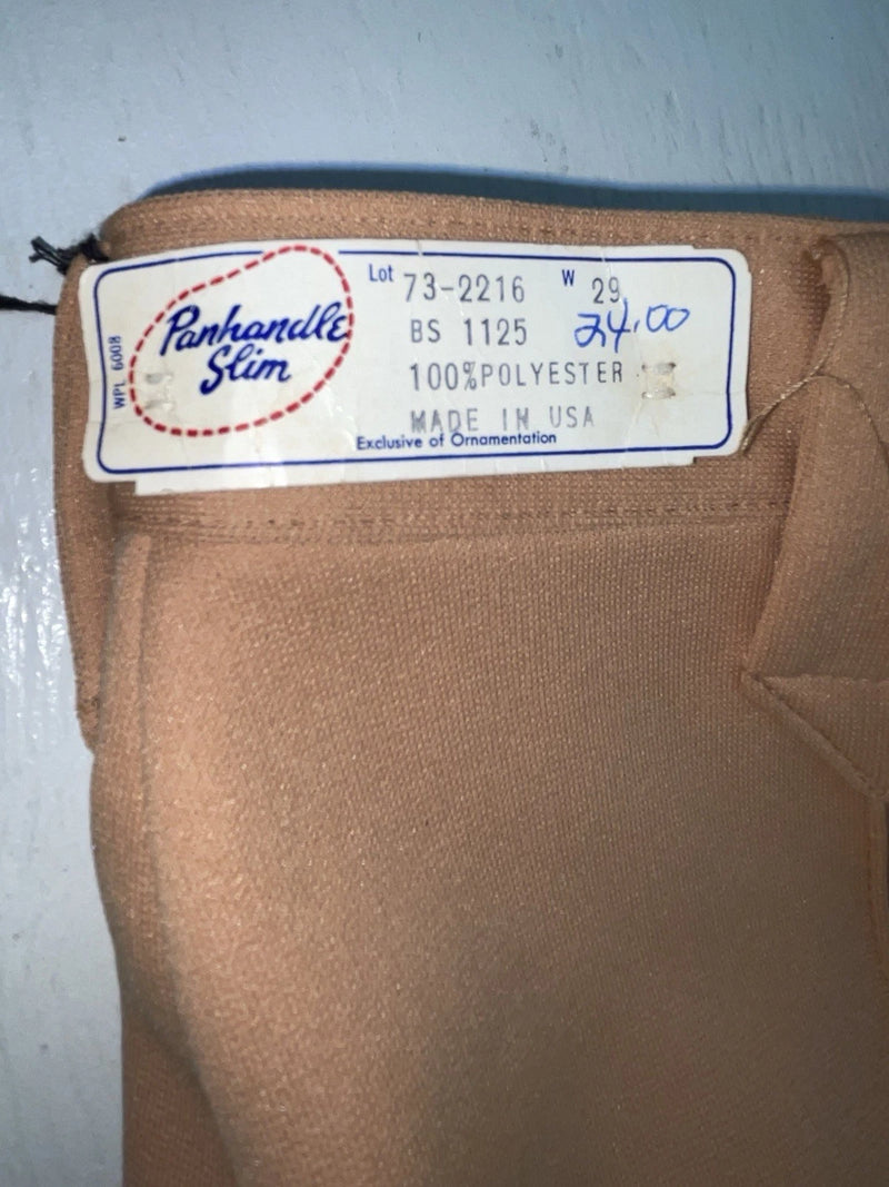 New Vintage Brown Panhandle Slime Polyester Pants #732216 ZZ-62