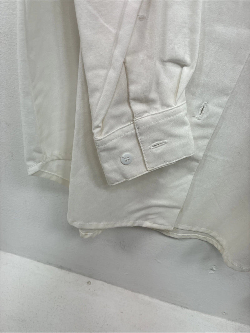 New Women’s Cricket Creek White Long Sleeve Button Up Small LL-35
