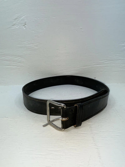 New Black Genuine Leather 34” Belt #UN701 JJ-51