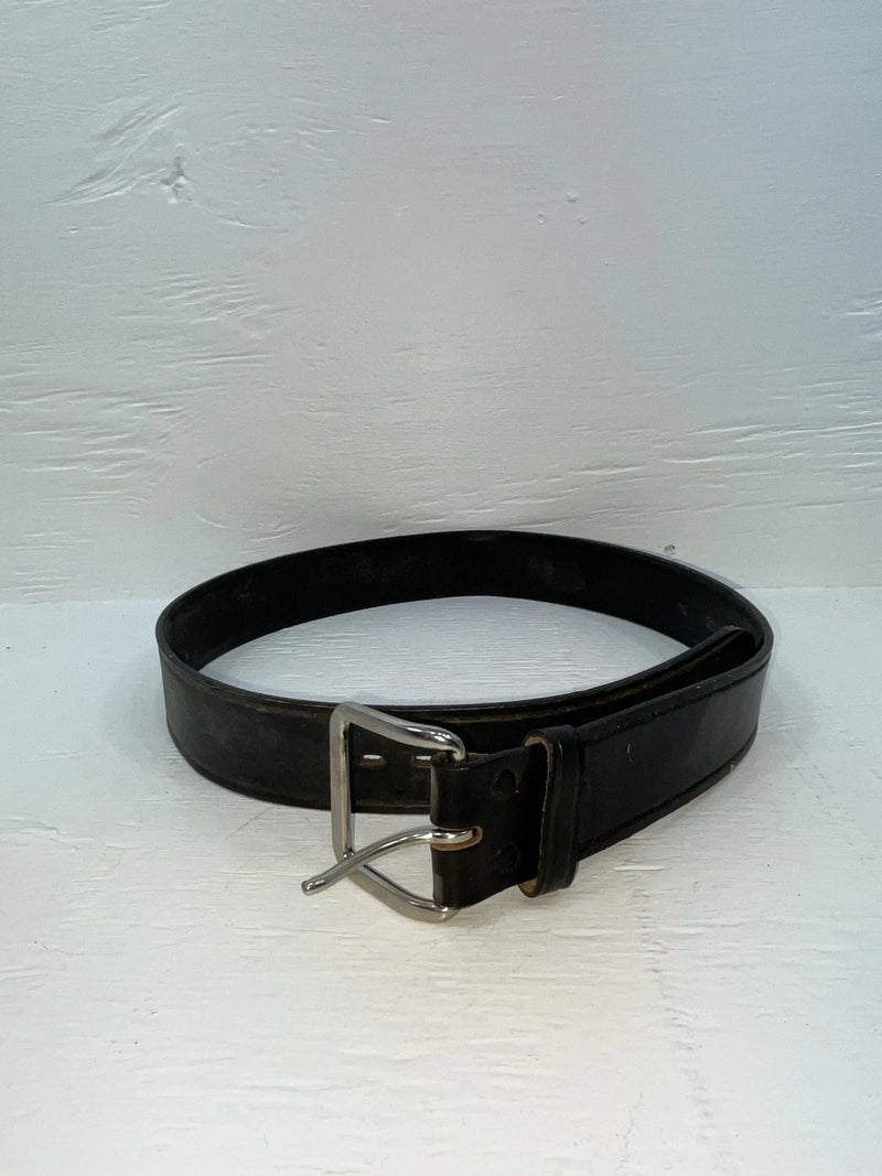 New Black Genuine Leather 34” Belt #UN701 JJ-51