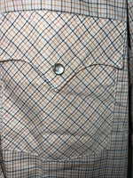 New Men’s Red Plaid Dickson-Jenkins Long Sleeve Pearl Snap Shirt. 15.5x34 M P-76