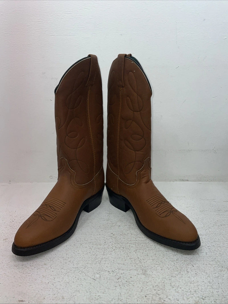 New Men’s Brown Acme Cowboy Boots. 9032 8 E W. 1-109
