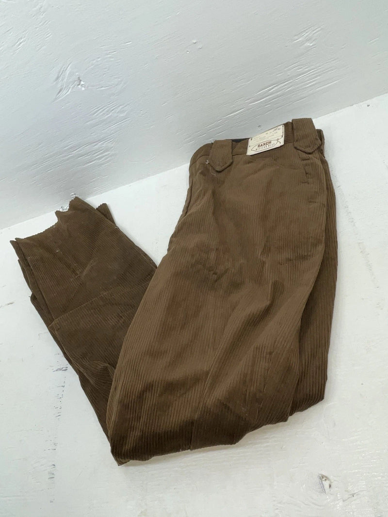 New Vintage Brown Ranch Western Wear Polyester Pants #P15512 OO-8