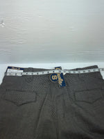 New Vintage Black Speckled Circle S Polyester Pants #CP6740 XX-113