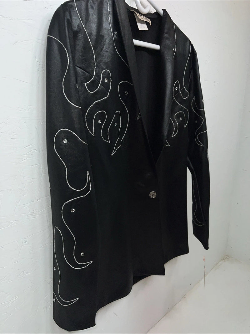 New Women’s 1849 Authentic Ranchwear Black Western Show Jacket XS WW-9