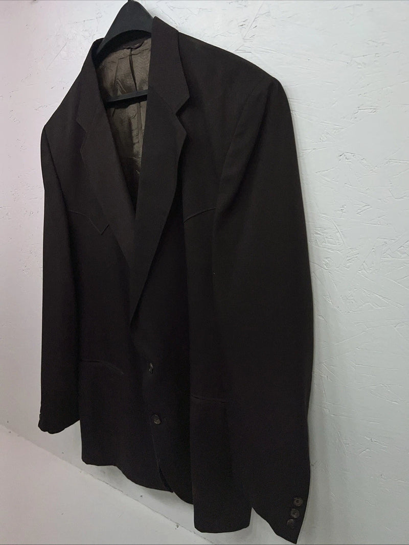 New Men’s Circle S Brown Suit Jacket 48L #1929 S-608