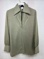 New Women’s Panhandle Slim Green Long Sleeve Half Zip Size 10 TT-92