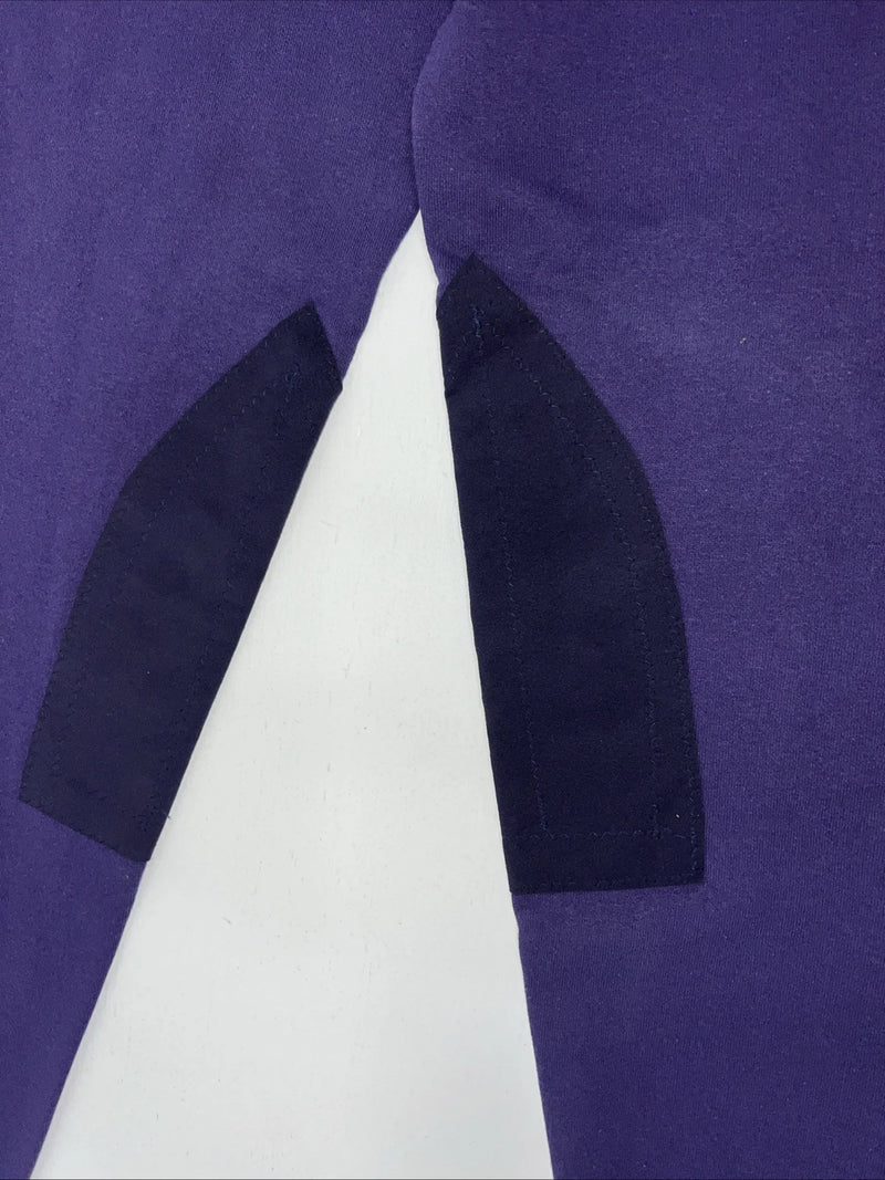 New Women’s Purple Millers Knee Patch Schooling Sweatpants. XL D-45