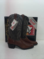 New Men’s Brown Texas Brand Cowboy Boots. 1201 9 D. 4-14