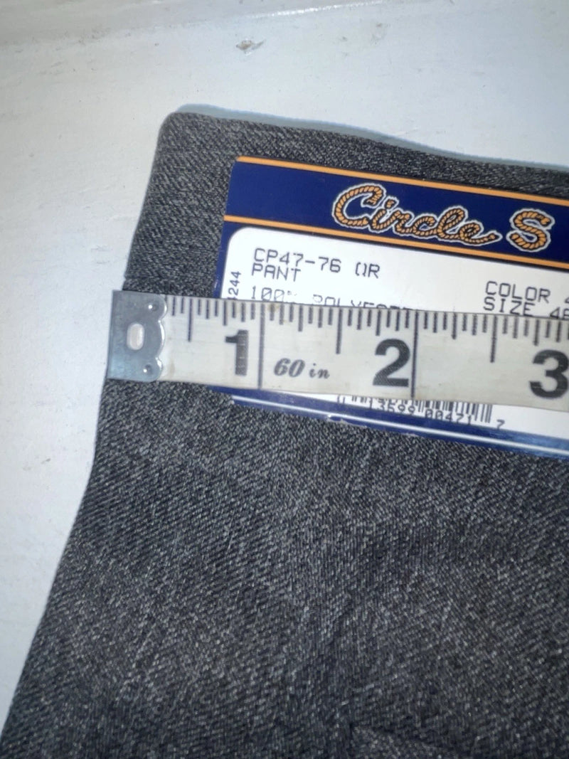 New Vintage Gray Circle S Polyester Pants #CP4776 XX-82