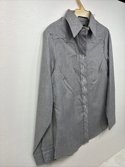 New Women’s Dickson Jenkins Gray Long Sleeve Button Up Size 32 MM-30