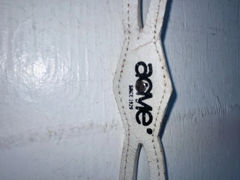 New White Genuine Leather Acme Silver Pendent 24” Belt #AB441 NN-41