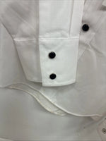 New Kids ELY Cattleman Western White Long Sleeve Pearl Snap Large DD-60