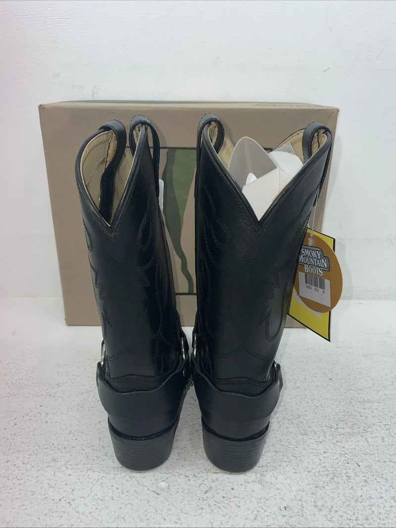 New Women’s Black Smoky Mountain Cowboy Boots. 1083 Y 5.5 5 1/2. 2-72