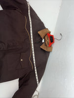 New Men’s Comfy Brown Nylon Winter Jacket XL #05324-501 3C-53