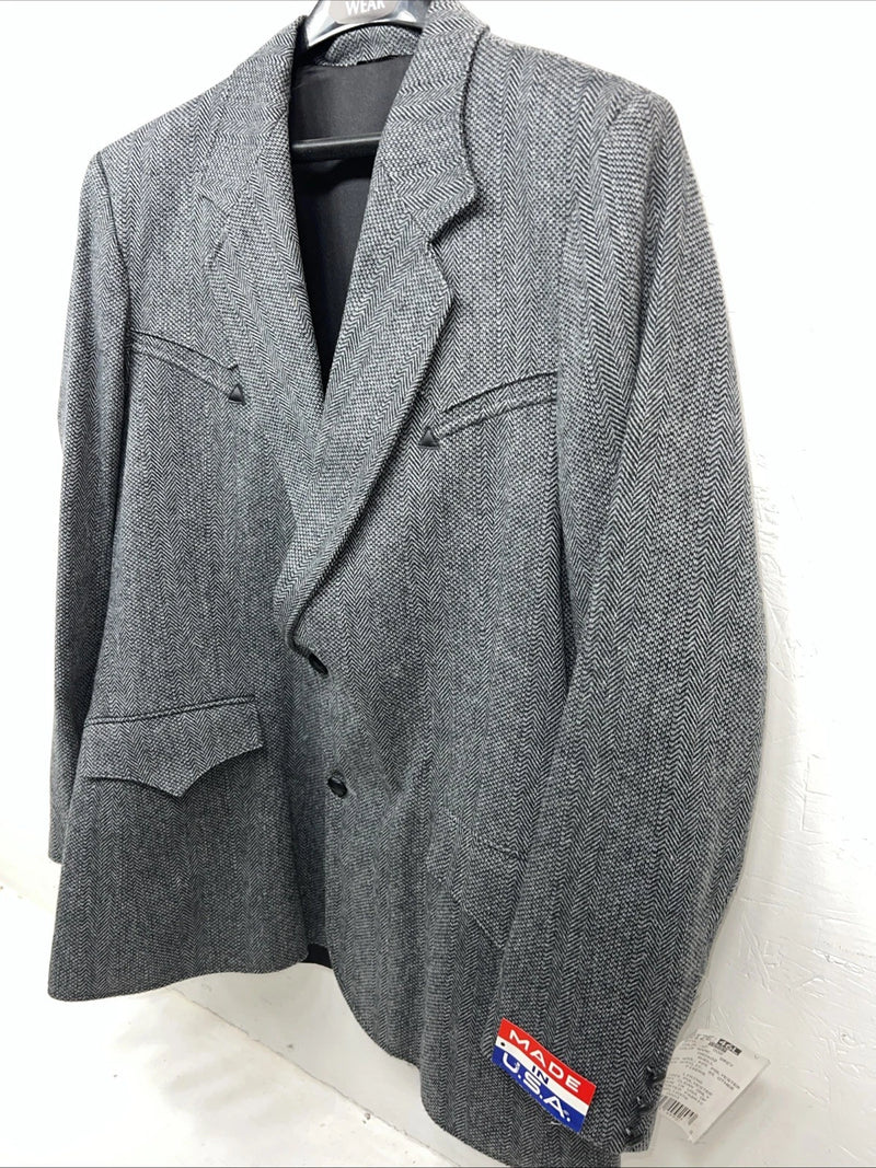 New Men’s Pioneer Wear Blue Suit Jacket 46L #12537 HH-607