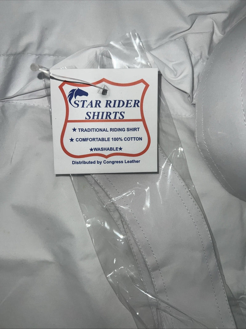 New Women’s White Star Rider Traditional Riding Tank Top. 18 #11448 A-139