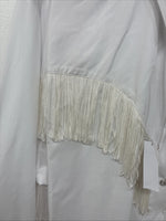 New Women’s White Horse White Fridge Long Sleeve Pearl Snap XXL TT-33