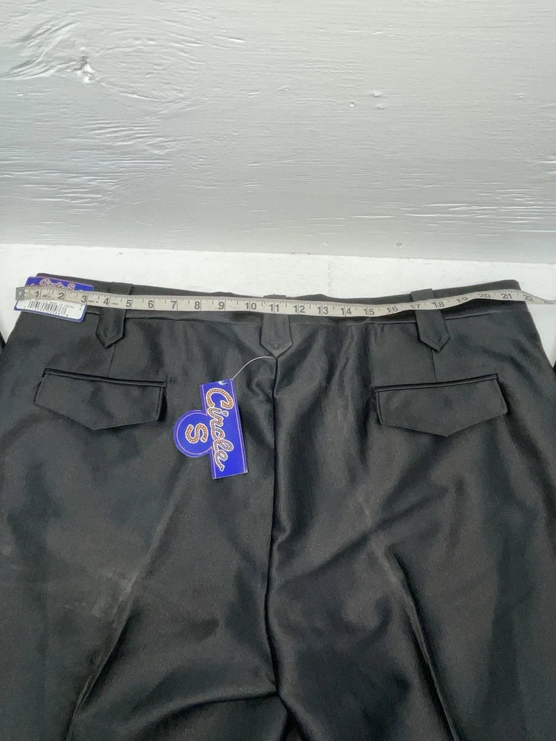 New Vintage Black Circle S Polyester Pants #CP5091 NN-169