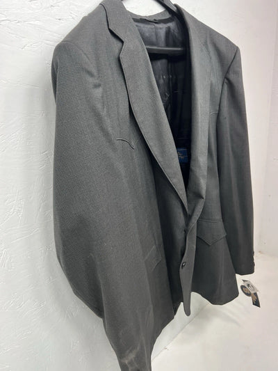 New Men’s Circle S Gray Suit Jacket 52R #24244 W-601