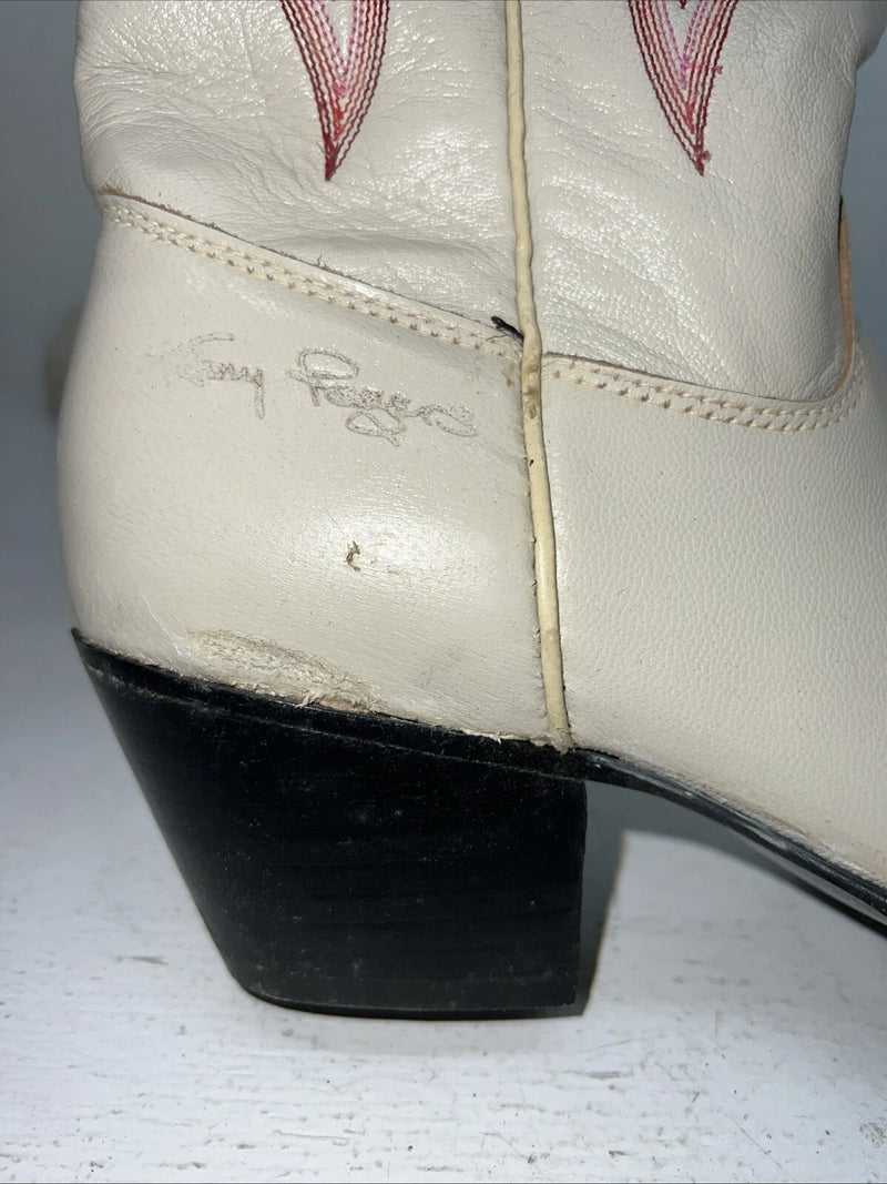 New Women’s Cream Kenny Roger’s Cowboy Boots. 40909 6.5 6 1/2 M. 19-144