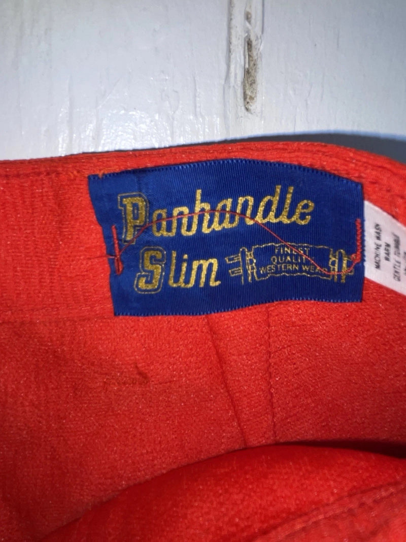 New Vintage Red Panhandle Slim Polyester Pants #8058 SS-52