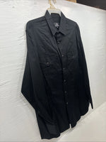 New Men’s Western Express Black Western Long Sleeve Pearl Snap XL T-42