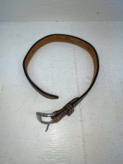 New Brown Genuine Leather Perkies Tooled 18” Belt #170 NN-85