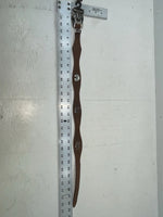 New Brown Genuine Leather Nocona Silver Animal Pendent 24” Belt #605 NN-62