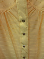 New Womens Dickson Jenkins Yellow Long Sleeve Pearl Snap Medium LL-108