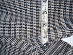 New Vintage Black Striped Panhandle Slim Polyester Pants #8076 OO-93