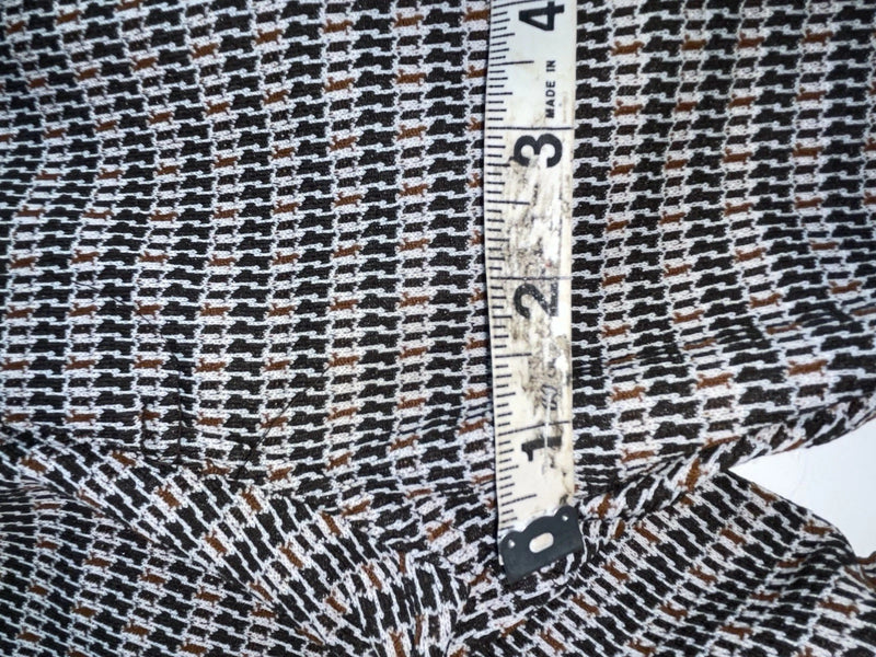 New Vintage Black Striped Panhandle Slim Polyester Pants #8076 OO-93