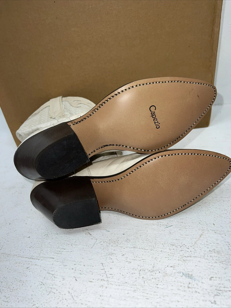 New Women’s Cream Capezio Cowboy Boots. L 467 7.5 7 1/2 M. 17-34