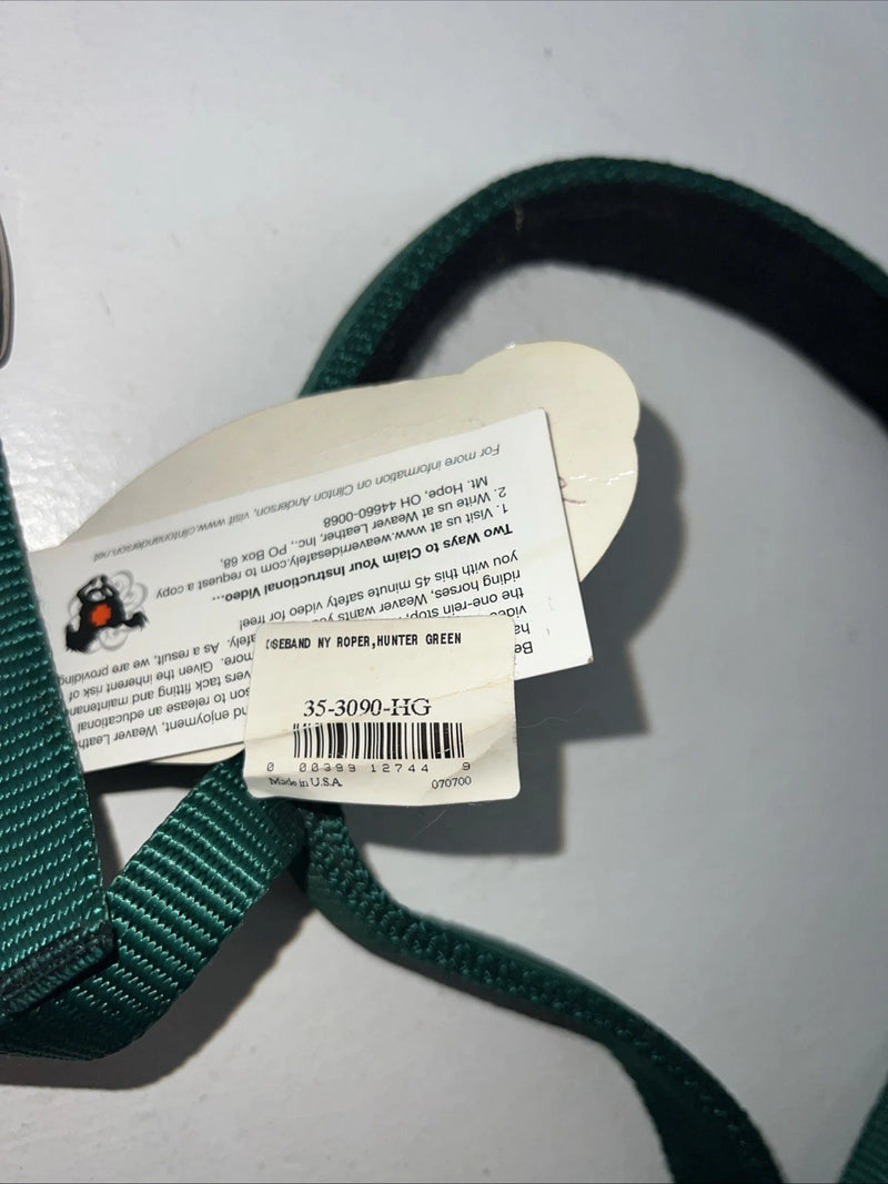 New Weaver Green Nylon Roper Tie down Nose Band #35-3090 3C-9