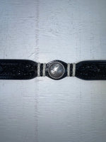 New Black Genuine Leather 3D Tooled And Pendent 30” Belt #2030 JJ-152