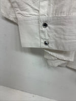 New Women’s Cumberland White Gem Long Sleeve Pearl Snap XL GG-46