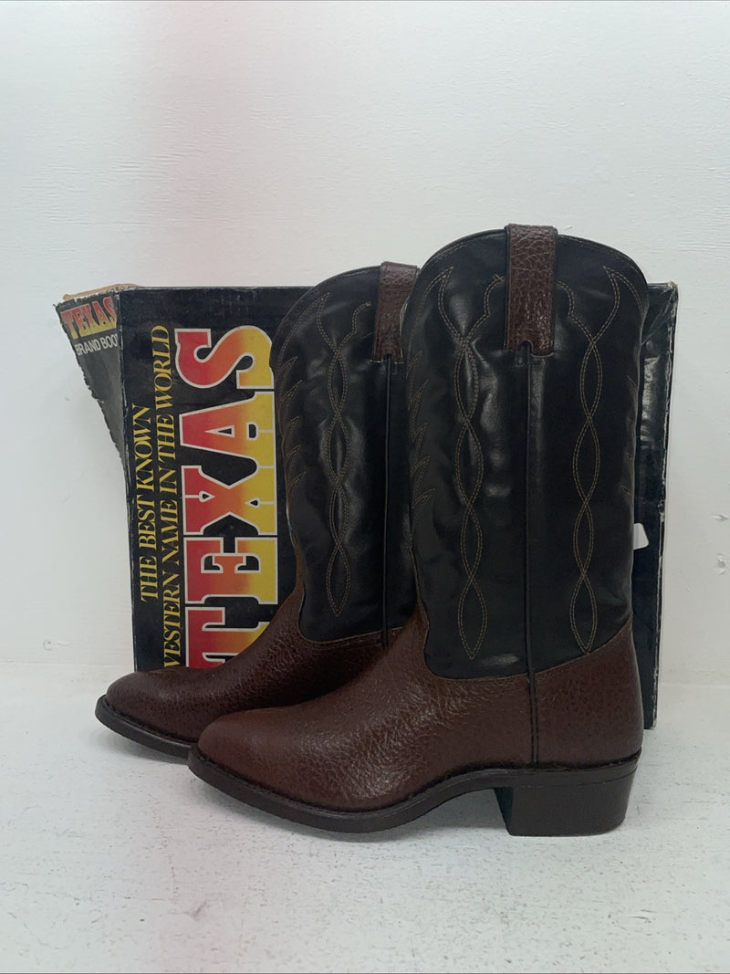 New Men’s Brown Texas Brand Cowboy Boots. 251527503 9.5 9 1/2 D. 5-49