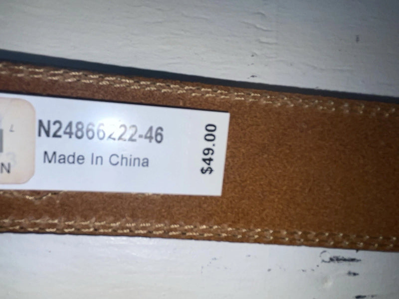New Brown Genuine Leather Nocona Mossy Oak Camo 46” Belt #N24866222 NN-130