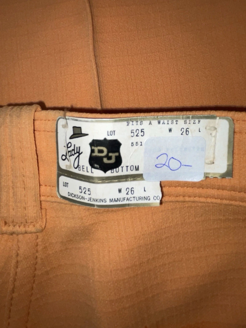New Vintage Orange Dickson Jenkins Polyester Pants #525 SS-82
