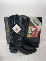 New Men’s Black Texas Brand Cowboy Boots. 1200 8 D. 1-107