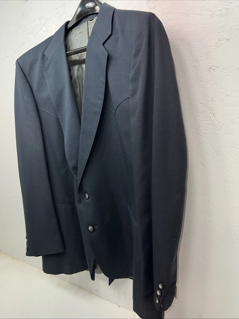 New Men’s Circle S Grey Suit Jacket 48L #CC19 WW-61